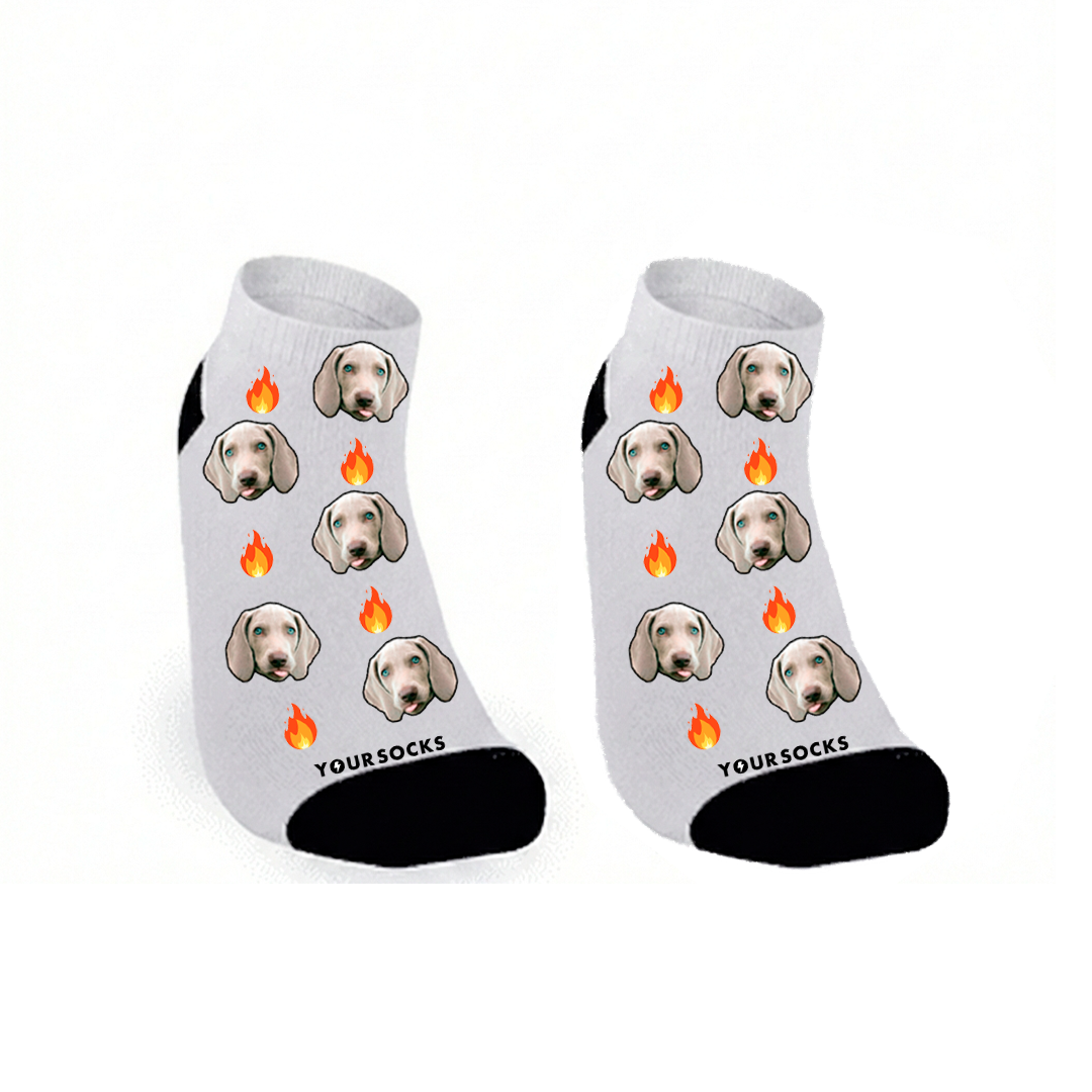 Calcetines cortos con fuego - Your Shop