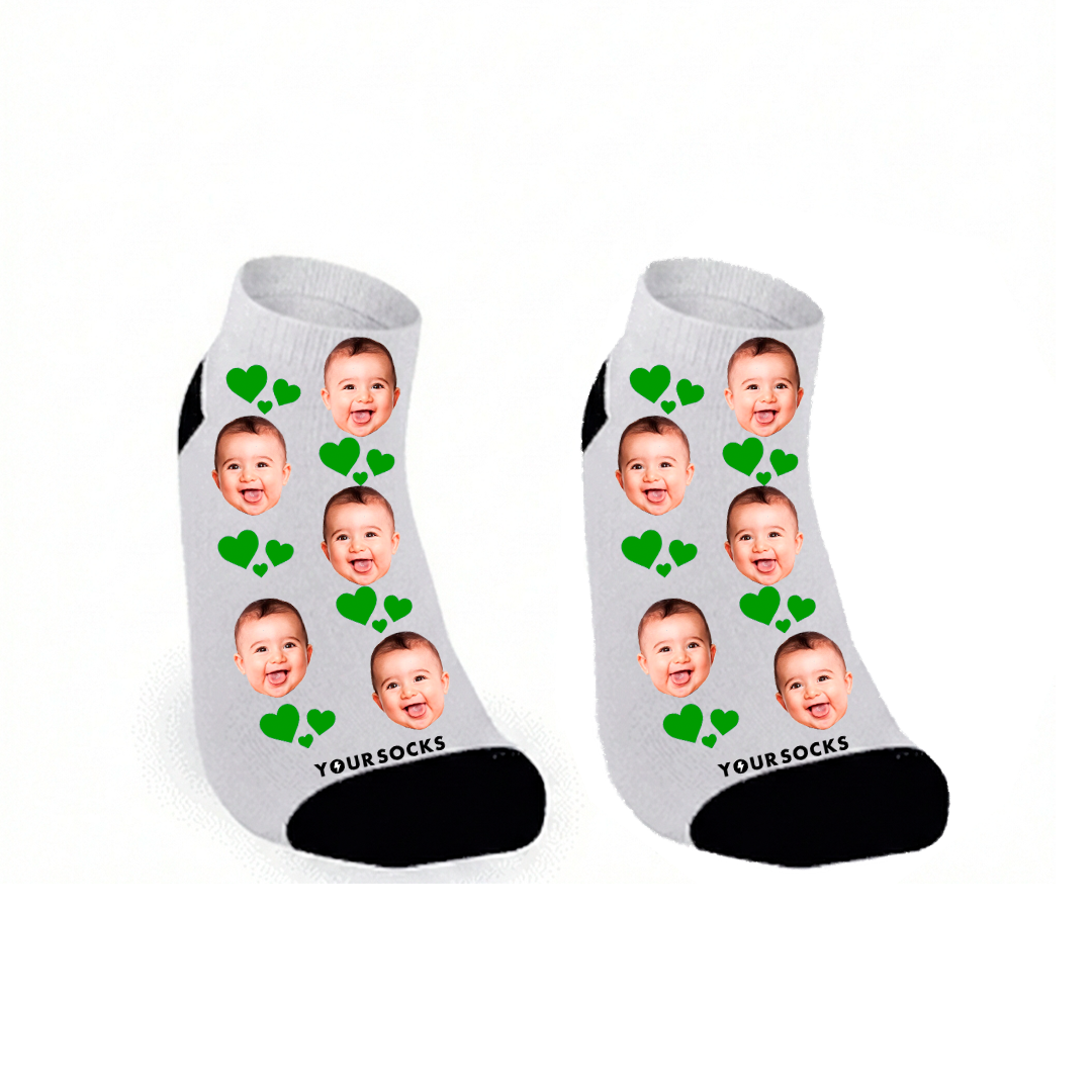 Calcetines cortos con corazones de colores - Your Shop