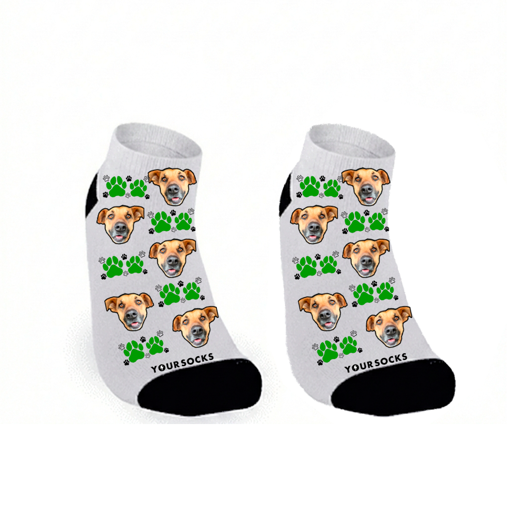 Calcetines cortos con patitas de colores - Your Shop