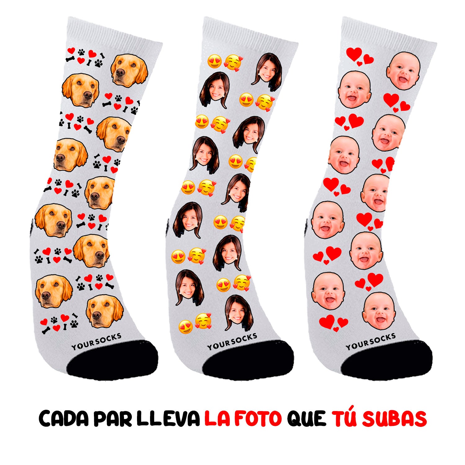 Pack 3 PARES Personalizados: SAN VALENTÍN