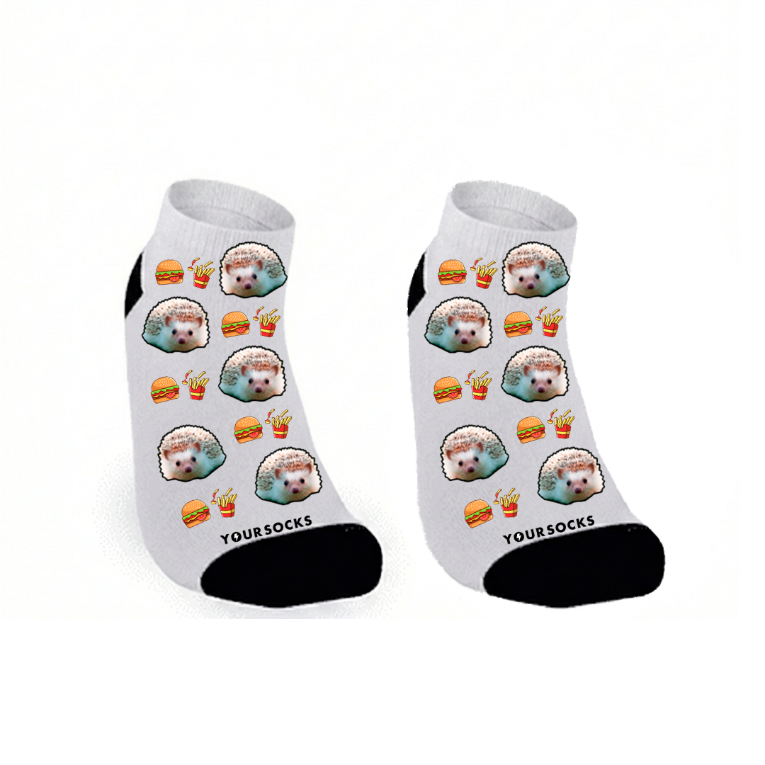 Calcetines cortos con hamburguesas - Your Shop